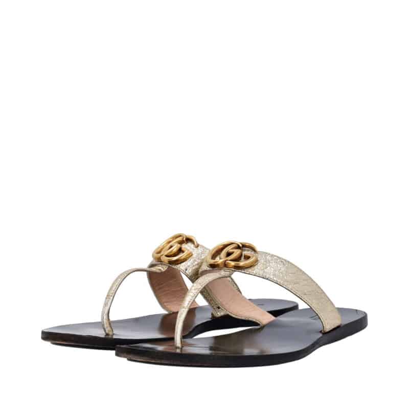 Gucci previously worn women horsebit thongs brow flats sandals shoes 35.5  US5 | eBay