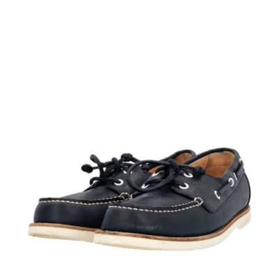 Product LOUIS VUITTON Leather Boat Shoes Navy