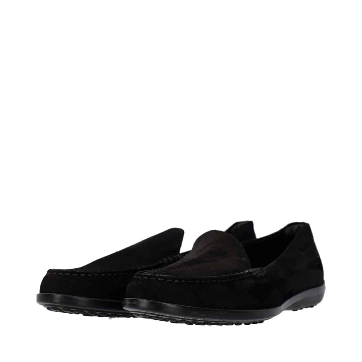 TOD'S Suede Loafers Black | Luxity