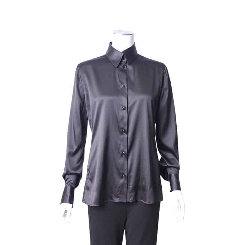 ARMANI COLLEZIONI Silk Shirt Black Luxity