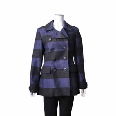Product BURBERRY BRIT Linen Trench Coat Black/Blue