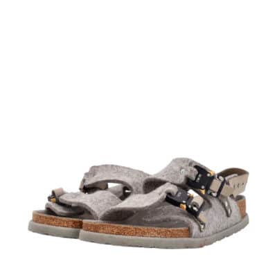 Product DIOR By BIRKENSTOCK Wool/Leather Milano Sandals Grey