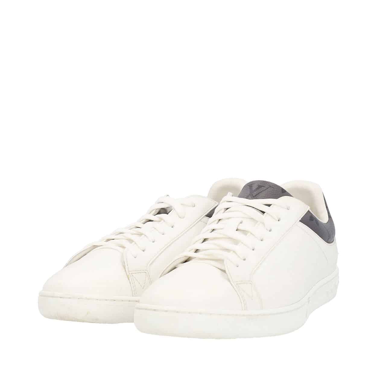 LOUIS VUITTON Leather Luxembourg Sneakers White | Luxity