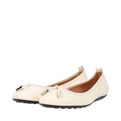 Product TOD'S Leather Studded Ballerina Flats White