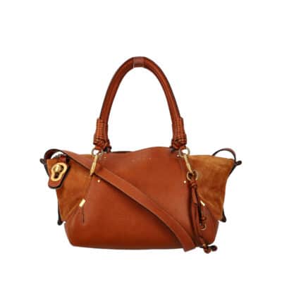Product CHLOE Leather/Suede Shoulder Bag Brown