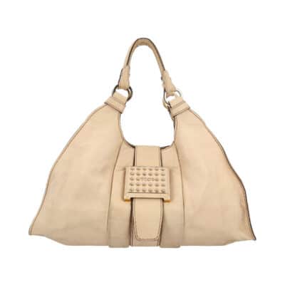 Product TOD'S Leather Iridescent Shoulder Bag Ivory