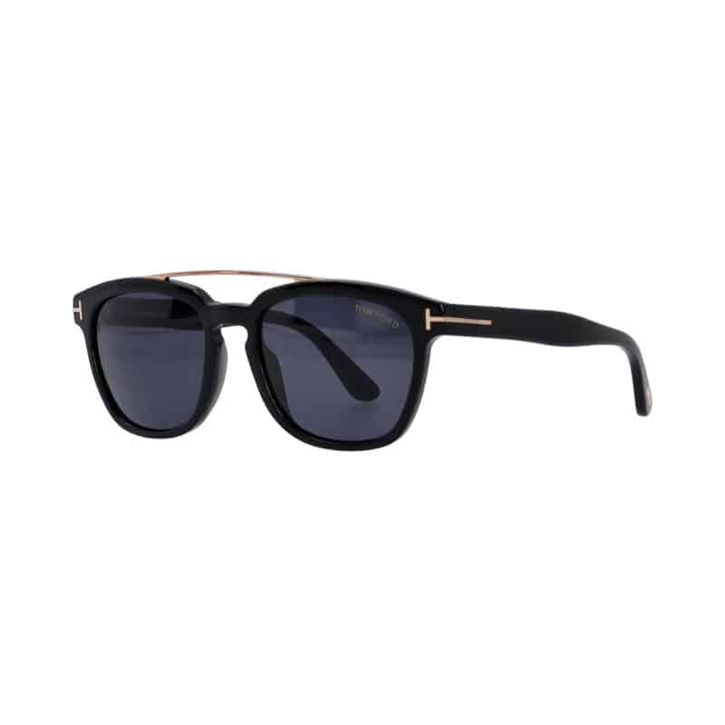 Tom Ford Holt FT0516 Sunglasses Shiny Black/Smoke - CareOfCarl.dk