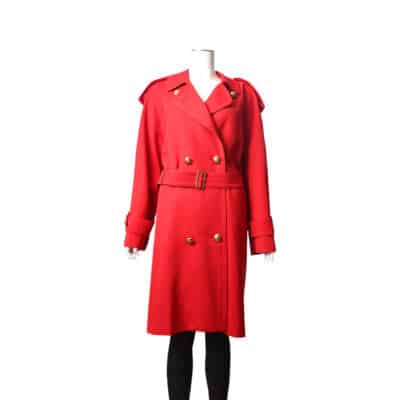 Product BURBERRY Vintage Wool Trench Coat Red