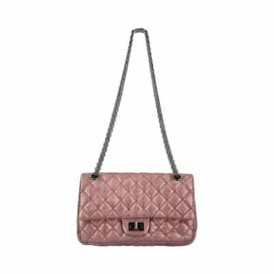 Product CHANEL Quilted Aged Reissue Double Compartments Shoulder Bag Rose Ash
