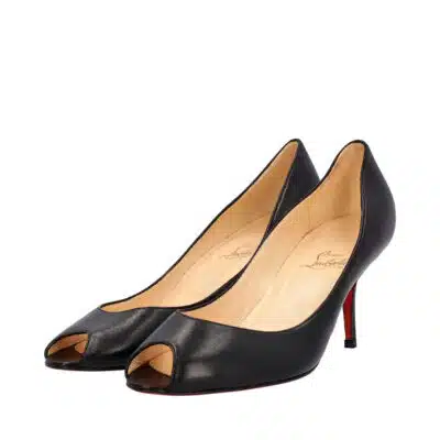 Christian Louboutin Black Materna Peep Toe Pumps