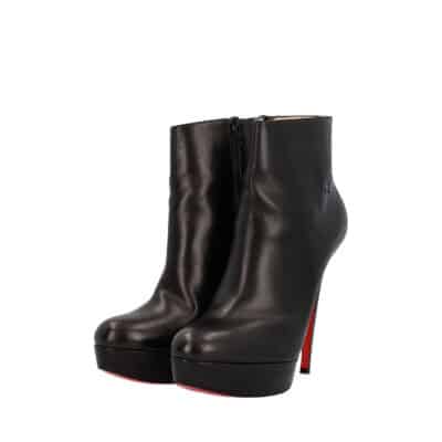 Product CHRISTIAN LOUBOUTIN Leather/Pony Hair Cuffs Armony Platform Boots Black