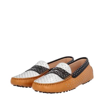 Product TOD'S Leather Micro Borchie Gommini Loafers Multicolour