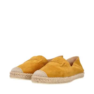 Product TOD'S Suede Whipstitched Espadrilles Mustard