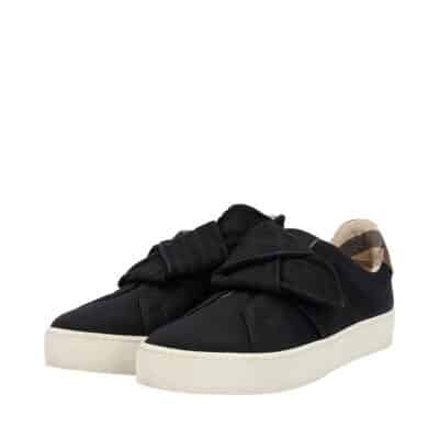 Product BURBERRY Canvas Westford Knot Slip-On Sneakers Black