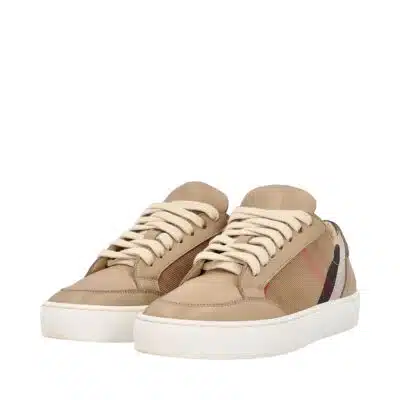 BURBERRY KIDS MARC CHECKED SNEAKERS