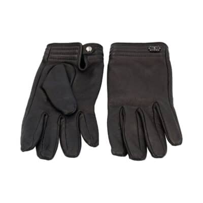 Product CHANEL Leather Logo Gloves Black