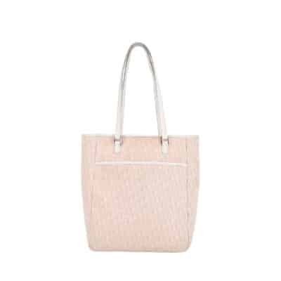 Product CHRISTIAN DIOR Canvas Diorissimo Trotter Tote Pink/White