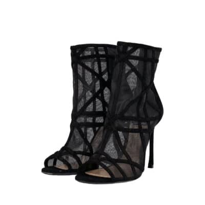 Product DIOR Suede/Mesh Idole Ankle Boots Black