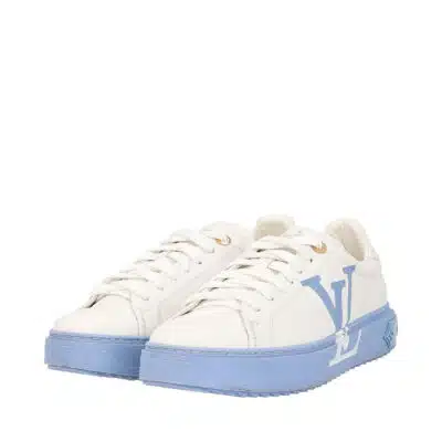 Louis Vuitton White Mesh, Leather and Monogram Canvas Run Away Sneakers Size 36
