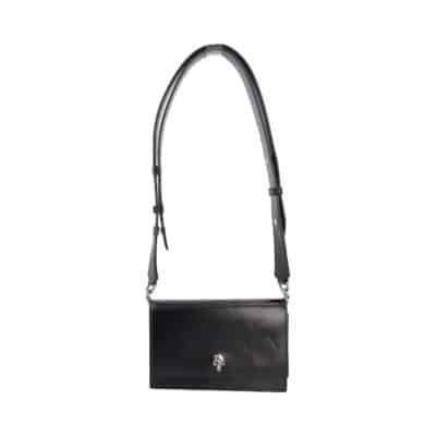 Product ALEXANDER MCQUEEN Leather Small Skull Bag Black