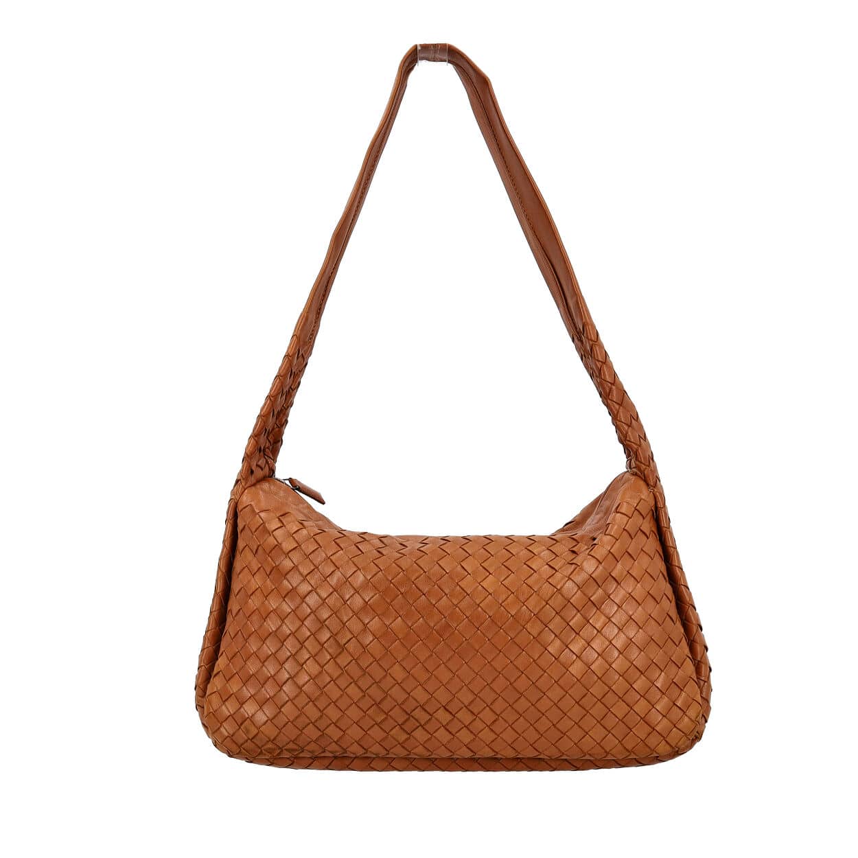 BOTTEGA VENETA Vintage Intrecciato Shoulder Bag Brown | Luxity