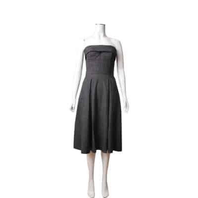 Product GUCCI Wool Strapless Dress Grey