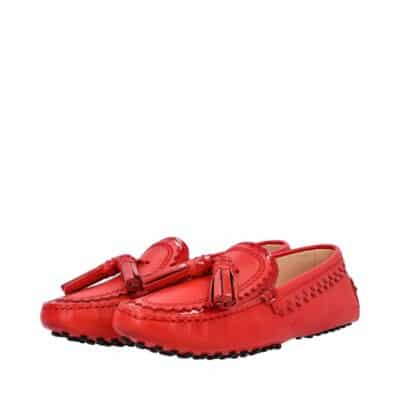 Product TOD'S Leather Tassel Loafers Red