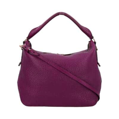 Product BURBERRY Grained Leather Ledbury Shoulder Bag Purple