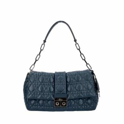 Product CHRISTIAN DIOR Quilted Lambskin Cannage Miss Dior Lock Flap Bag Teal