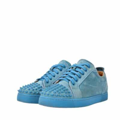 Product CHRISTIAN LOUBOUTIN Suede Louis Junior Spikes Sneakers Blue