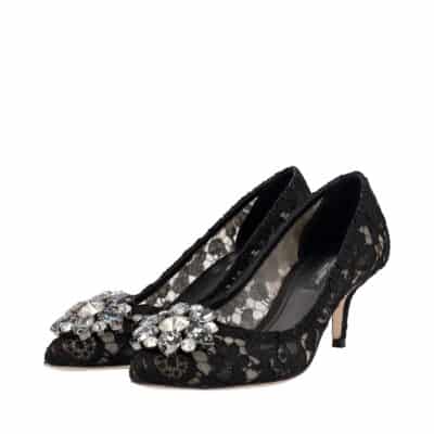 Product DOLCE & GABBANA Lace/Crystal Pumps Black