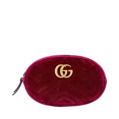 Product GUCCI Velvet GG Matelasse Belt Bag Purple - S: 95 (38)