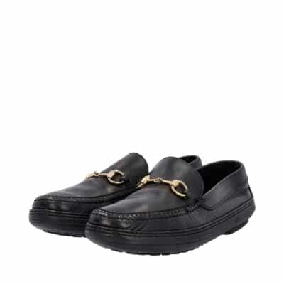 Product GUCCI Vintage Leather Horsebit Loafers Black