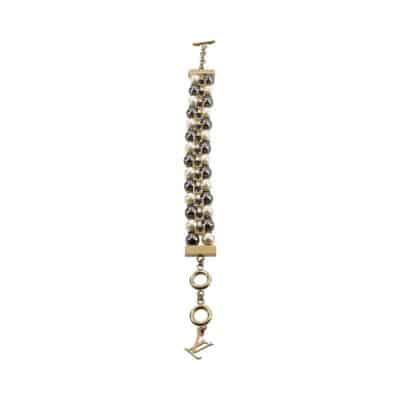 Product LOUIS VUITTON Faux Pearl/Crystals Cry Me A River Bracelet Gold Tone
