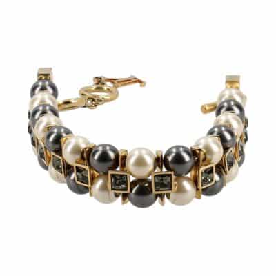 Product LOUIS VUITTON Faux Pearl/Crystals Cry Me A River Bracelet Gold Tone
