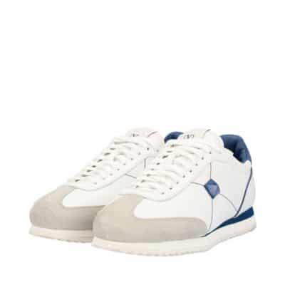 Product VALENTINO Leather/Suede Stud Around Sneakers White/Blue