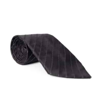 Product GIORGIO ARMANI Silk Striped Tie Black