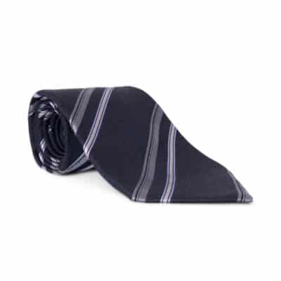 Product GIORGIO ARMANI Silk Striped Tie Navy
