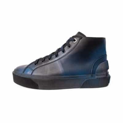 Product LANVIN Leather Sneakers Black/Blue