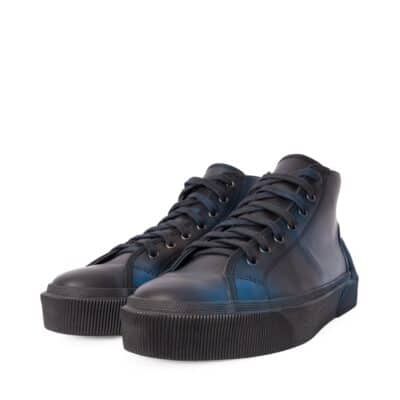 Product LANVIN Leather Sneakers Black/Blue