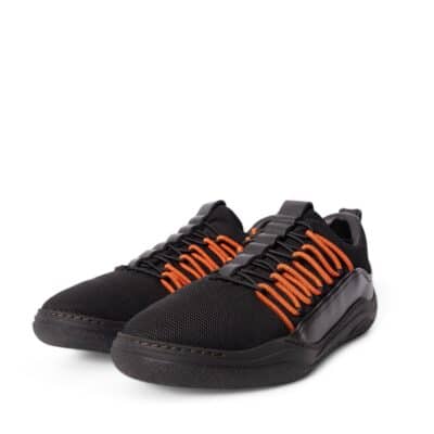 Product LANVIN Mesh/Leather Trimmed Sneakers Black