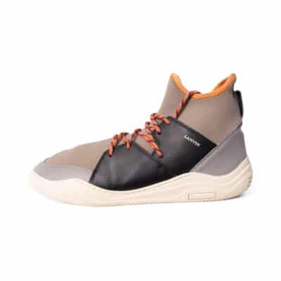 Product LANVIN Neoprene/Leather High Top Sneakers Grey