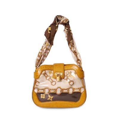 Product LOUIS VUITTON Alligator Linda Shoulder Bag Yellow/Brown - Limited Edition