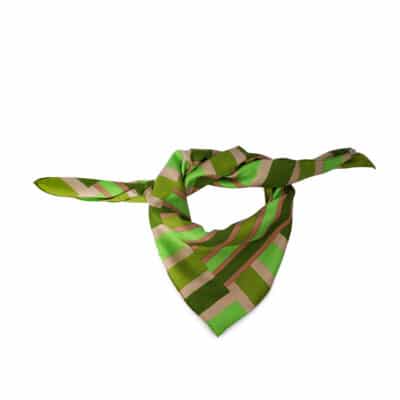 Product YVES SAINT LAURENT Vintage Silk Scarf Green