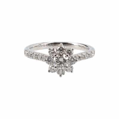 Product BROWNS White Gold Diamond Protea Cluster Ring