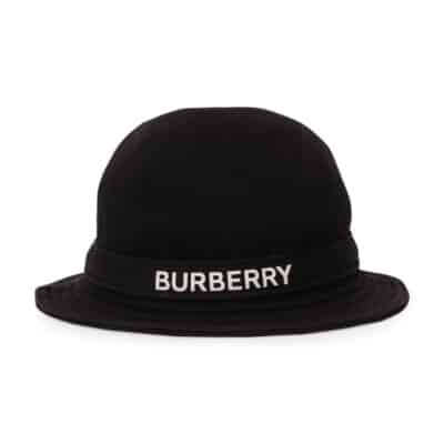 Product BURBERRY Cotton Logo Bucket Hat Black