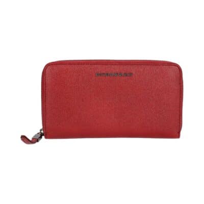 Product BURBERRY Leather Zip Around Wallet Red