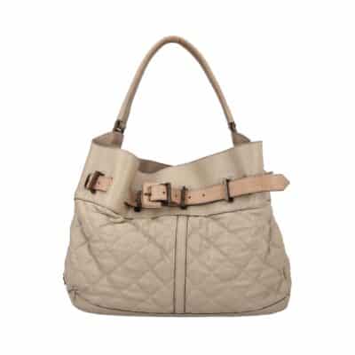 Product BURBERRY Quilted Leather Enmore Hobo Grey