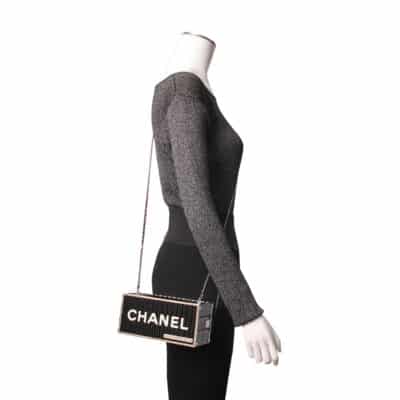 Product CHANEL Resin Paris Hamburg Minaudiere Shoulder Bag Black