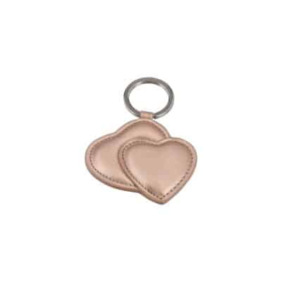 Product FREDERIQUE CONSTANT Leather Heart Key Ring Pink
